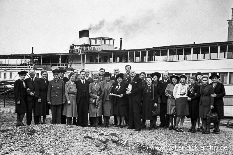 Ausflug auf dem Rhein 1947