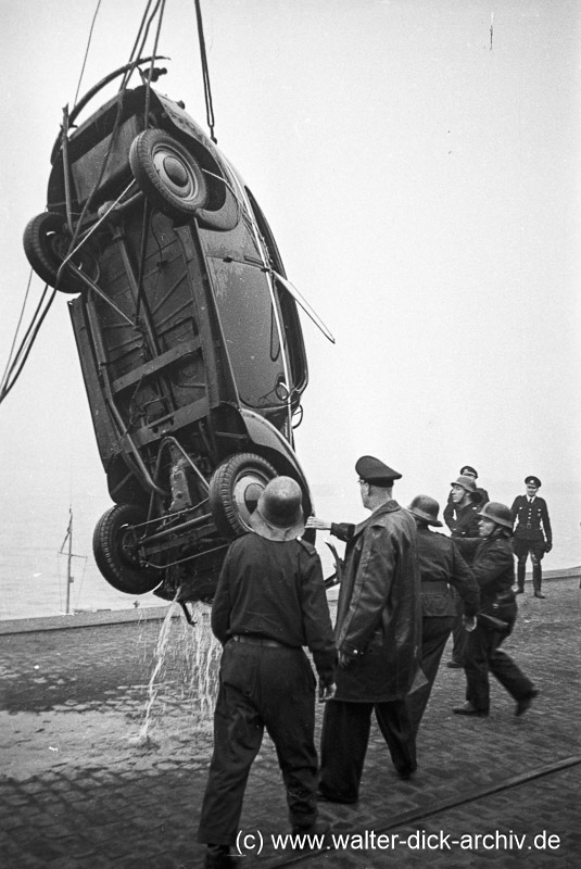 Tödlicher Unfall im Hafen 1953