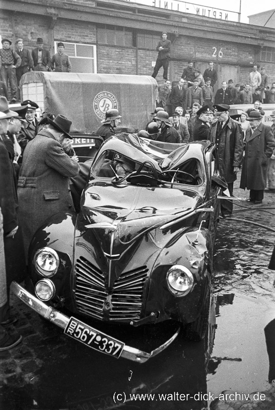 Tödlicher Unfall im Hafen 1953