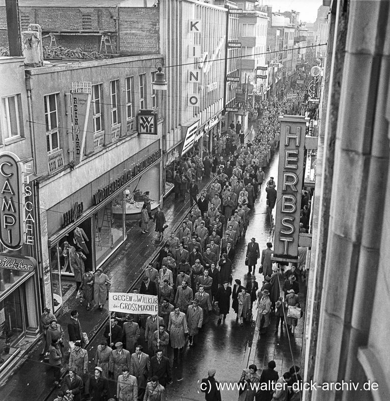 Demonstration für Ungarn 1956