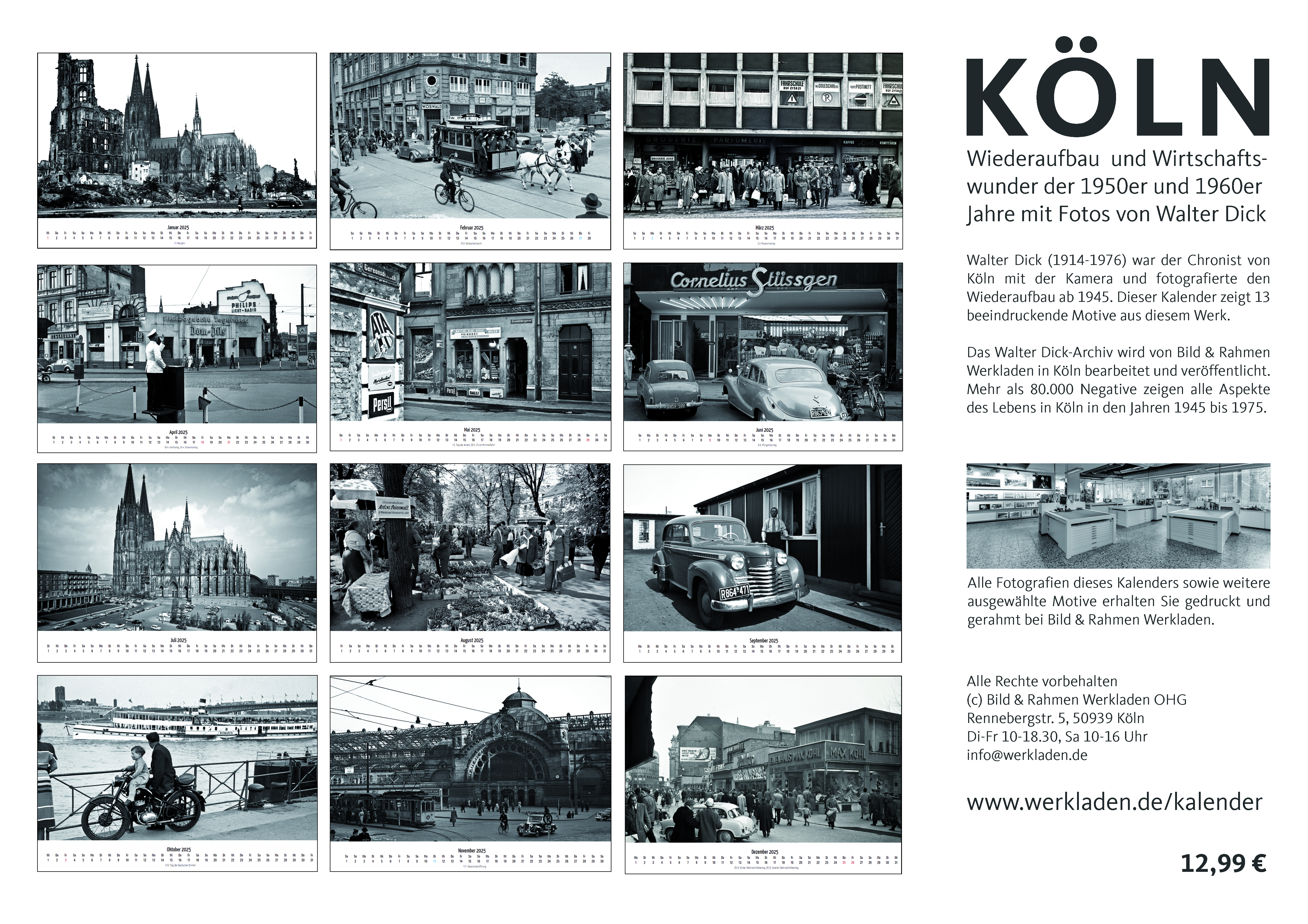 Kalender "Köln der 1950er/1960er Jahre"