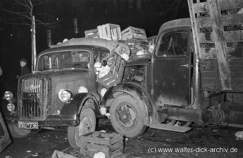 "Alles Kappes" Unfall mit zwei Lkw 1955