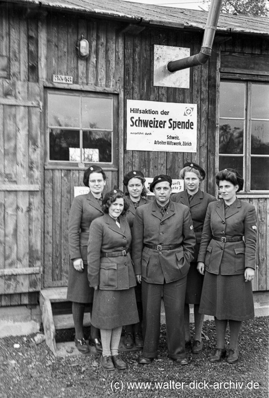 Helferinnen und Helfer aus der Schweiz 1947