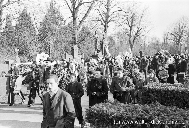 Beerdigung von Billy Jenkins 1954